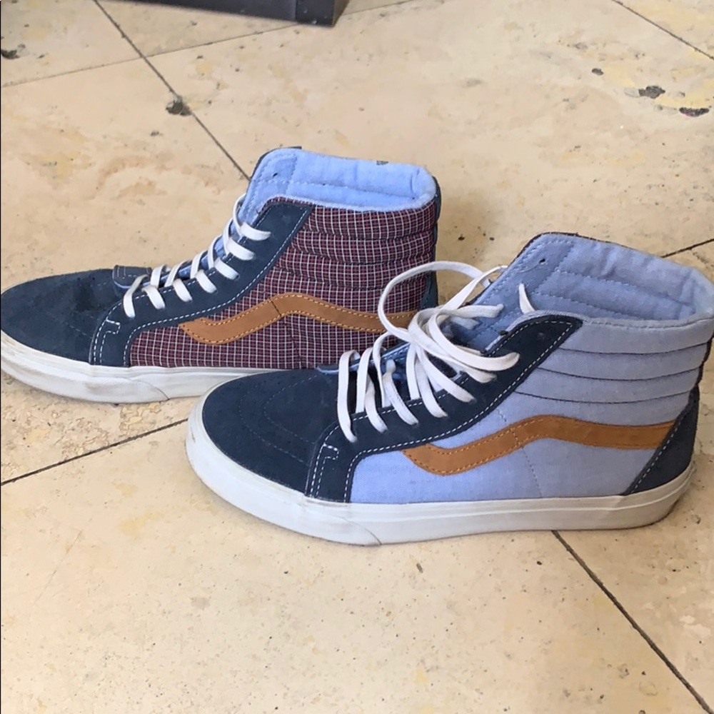 Vans Sk8 Hi’s Navy/Blue/Red